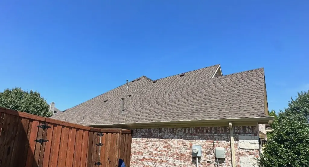 Completed roof replacement project in Lawrence